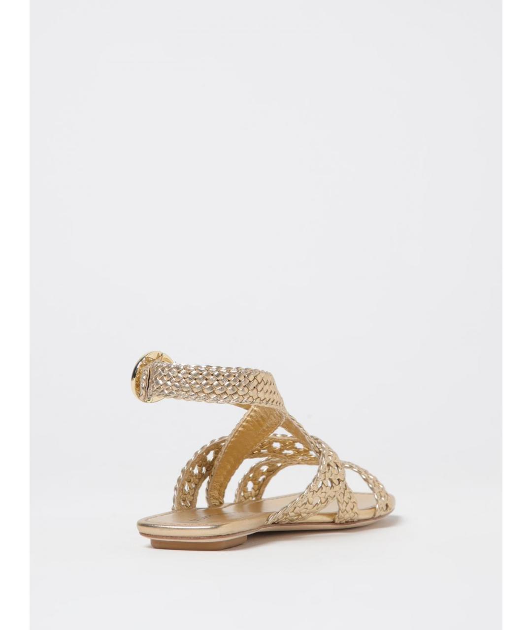 STUART WEITZMAN Золотые сандалии, фото 3