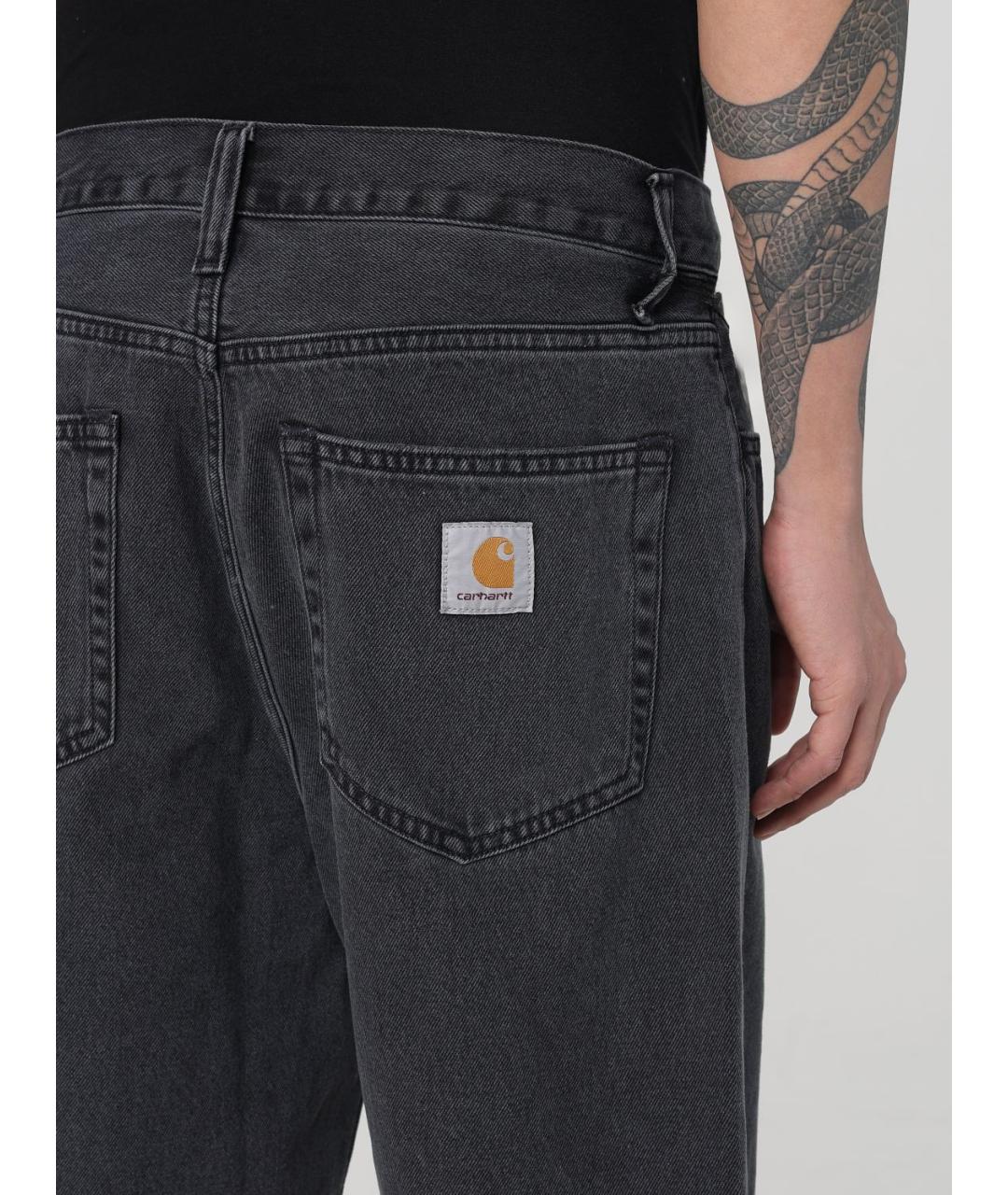CARHARTT WIP Черные хлопковые шорты, фото 4