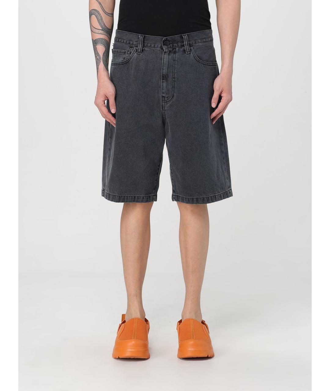 CARHARTT WIP Черные хлопковые шорты, фото 2