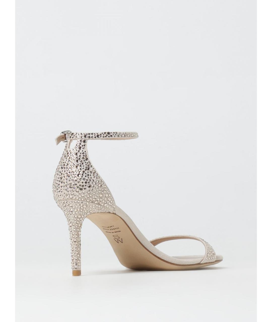 STUART WEITZMAN Серебряные босоножки, фото 3