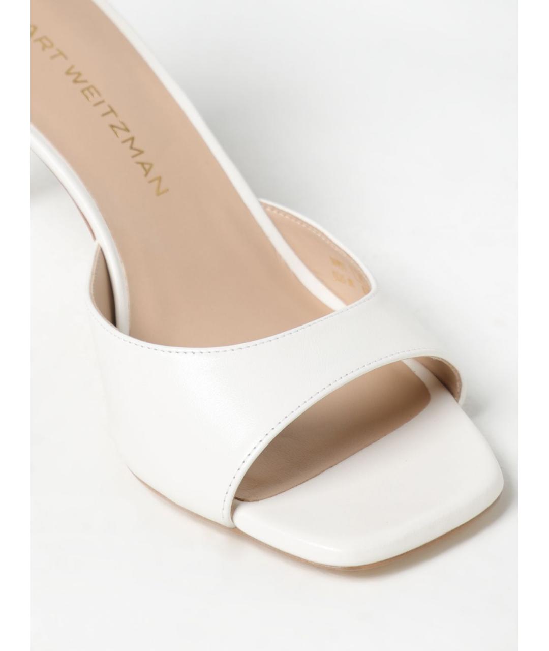 STUART WEITZMAN Белые босоножки, фото 4