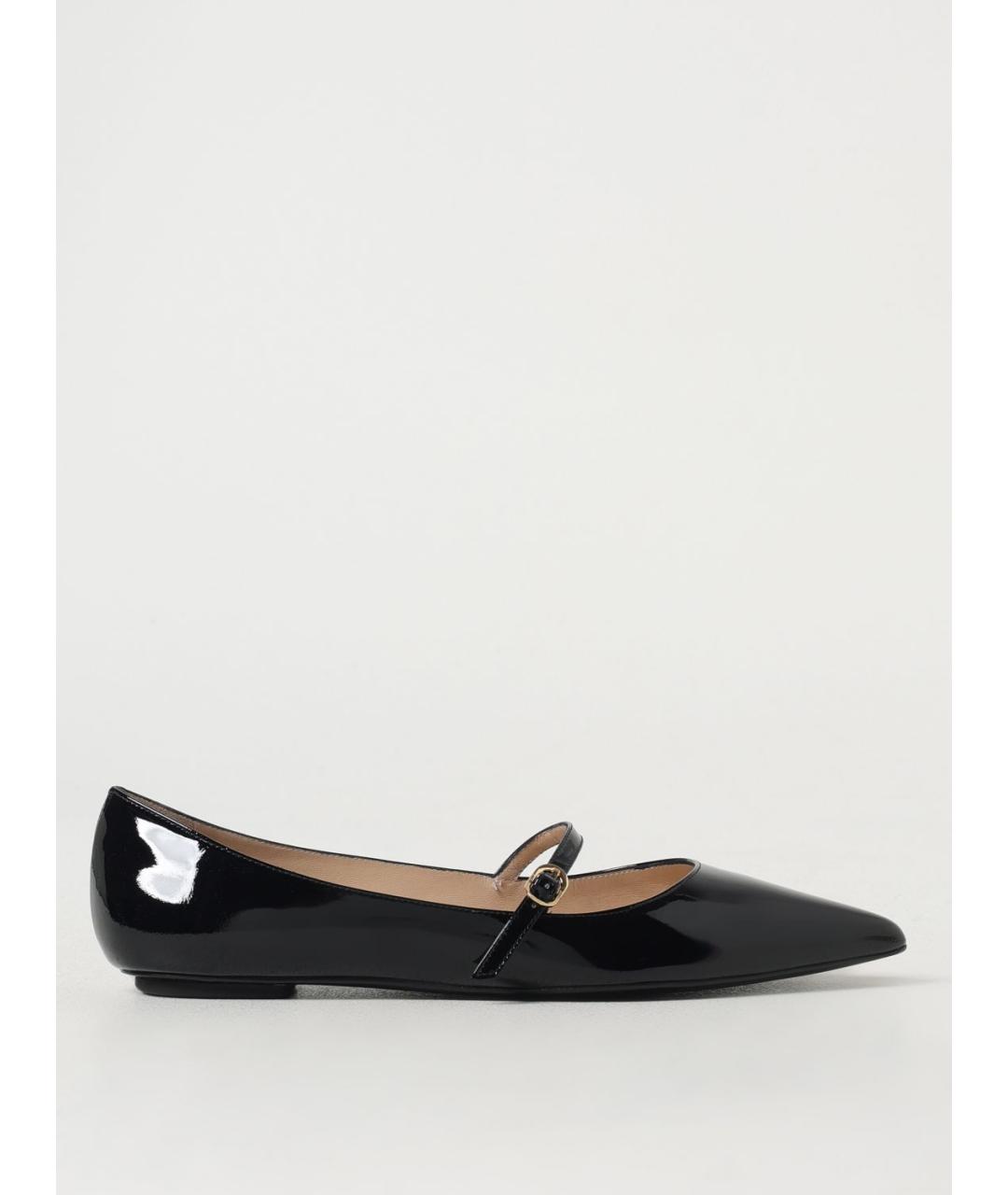 STUART WEITZMAN Черные балетки из лакированной кожи, фото 4