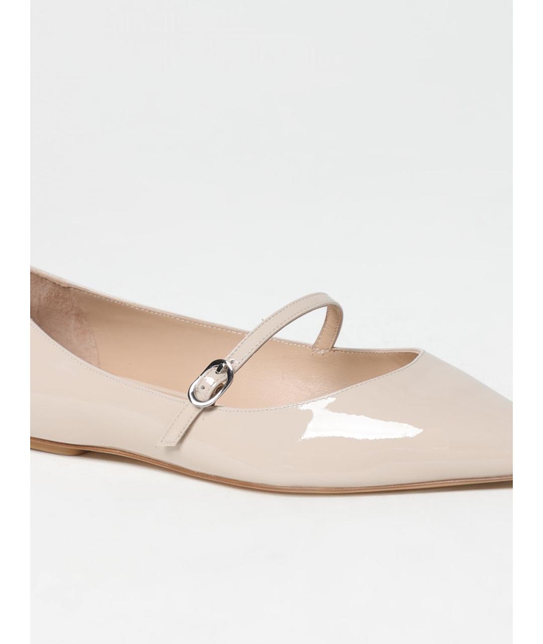 STUART WEITZMAN Бежевые балетки, фото 4