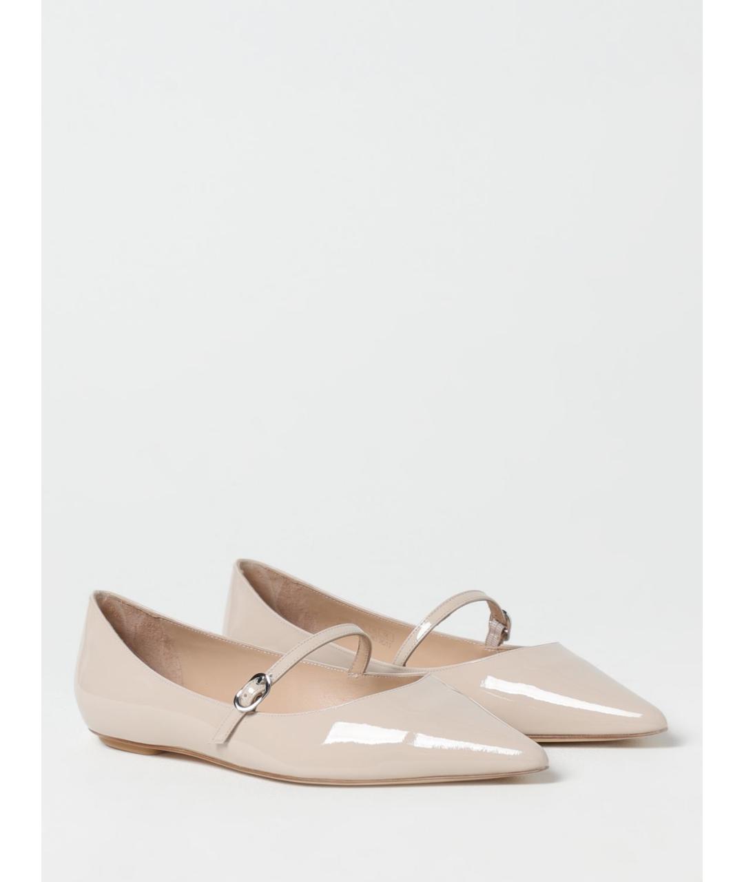 STUART WEITZMAN Бежевые балетки, фото 2