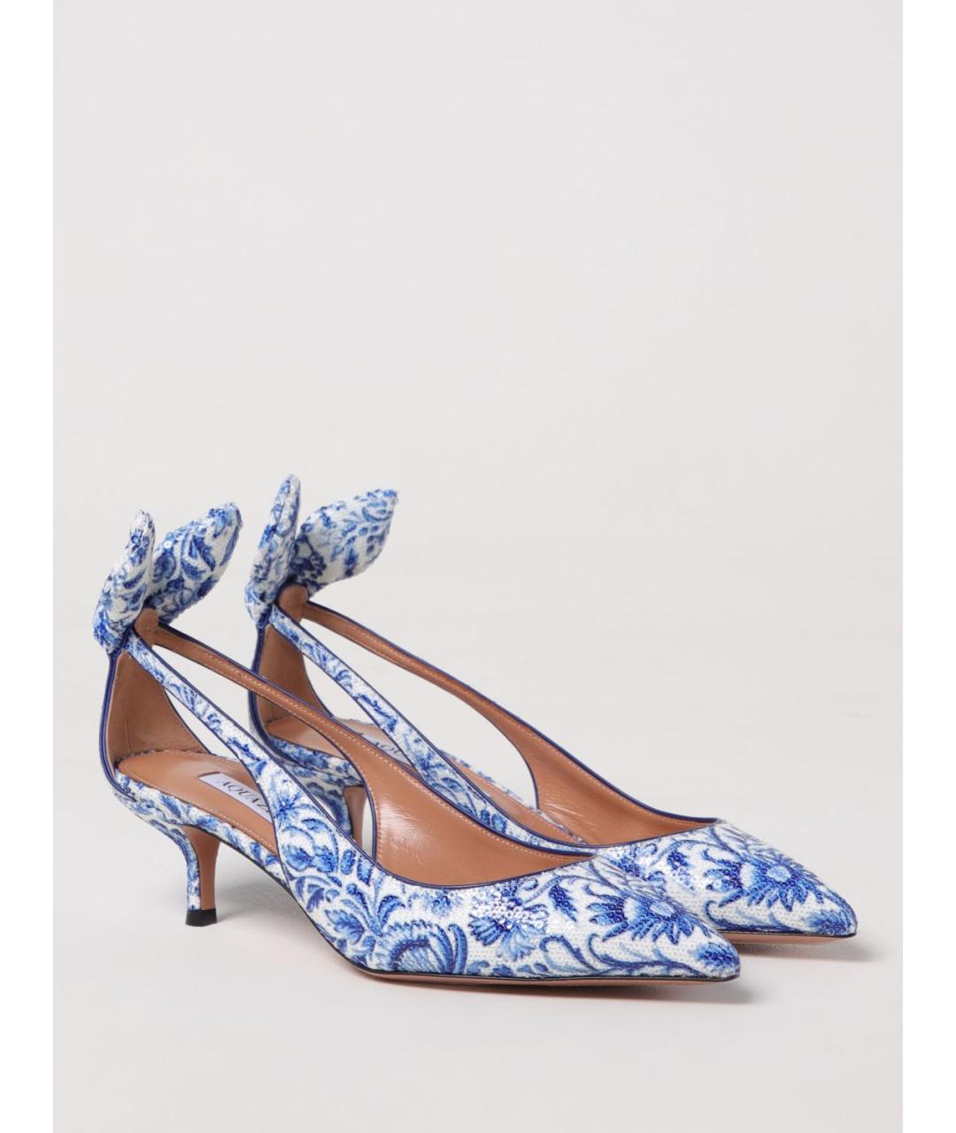 AQUAZZURA Синие туфли, фото 2