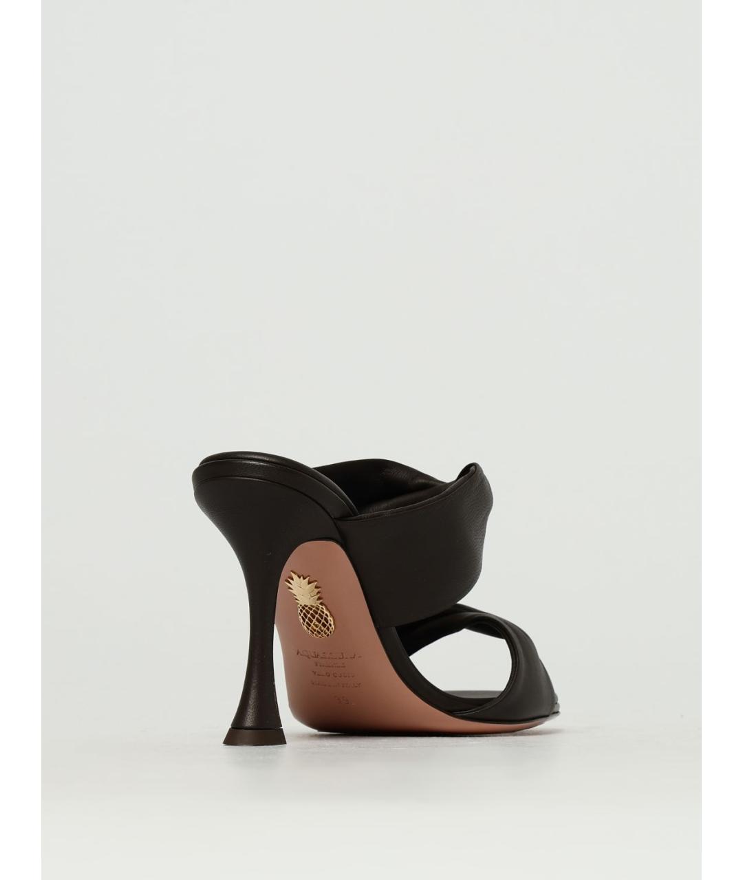 AQUAZZURA Коричневые мюли, фото 3