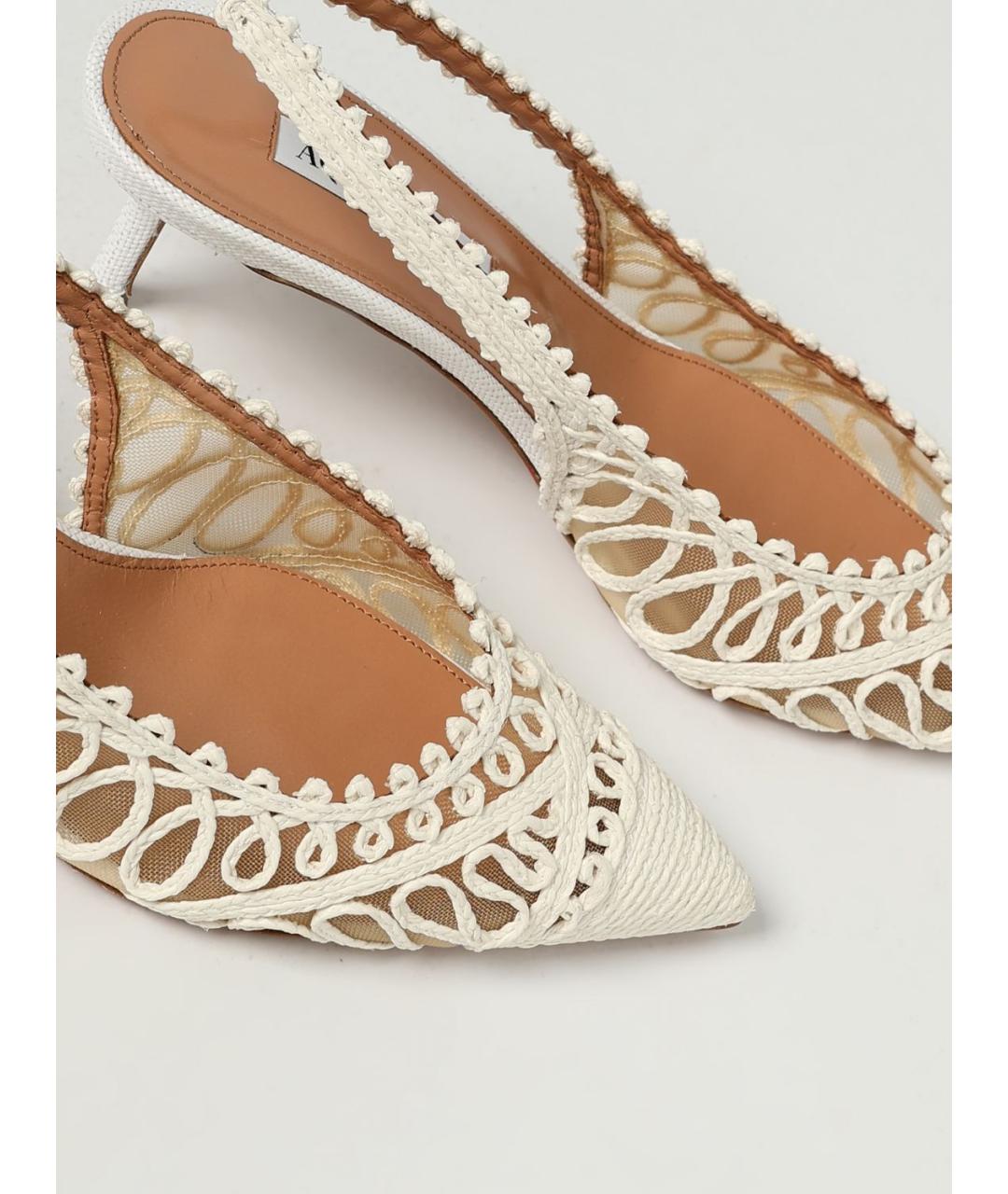 AQUAZZURA Белые туфли, фото 4
