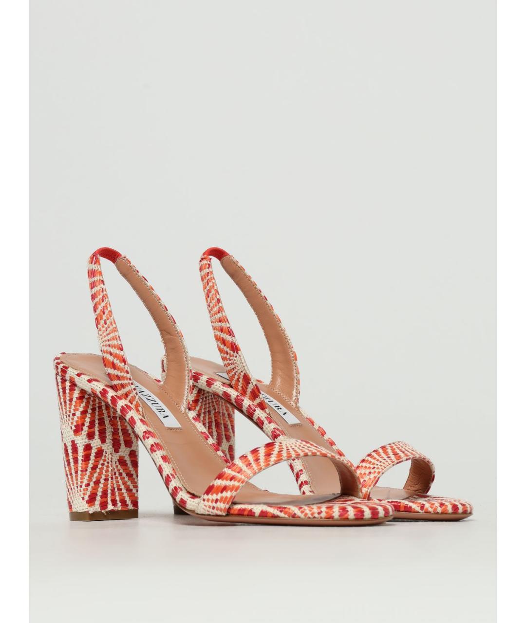 AQUAZZURA Красные босоножки, фото 2