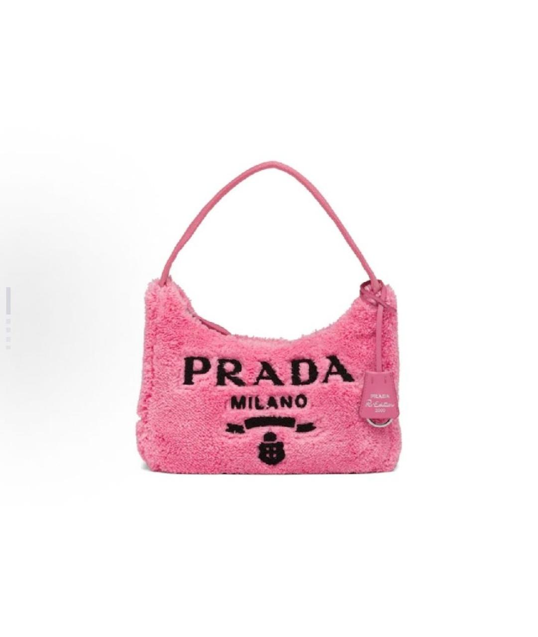 PRADA Розовая сумка с короткими ручками, фото 4