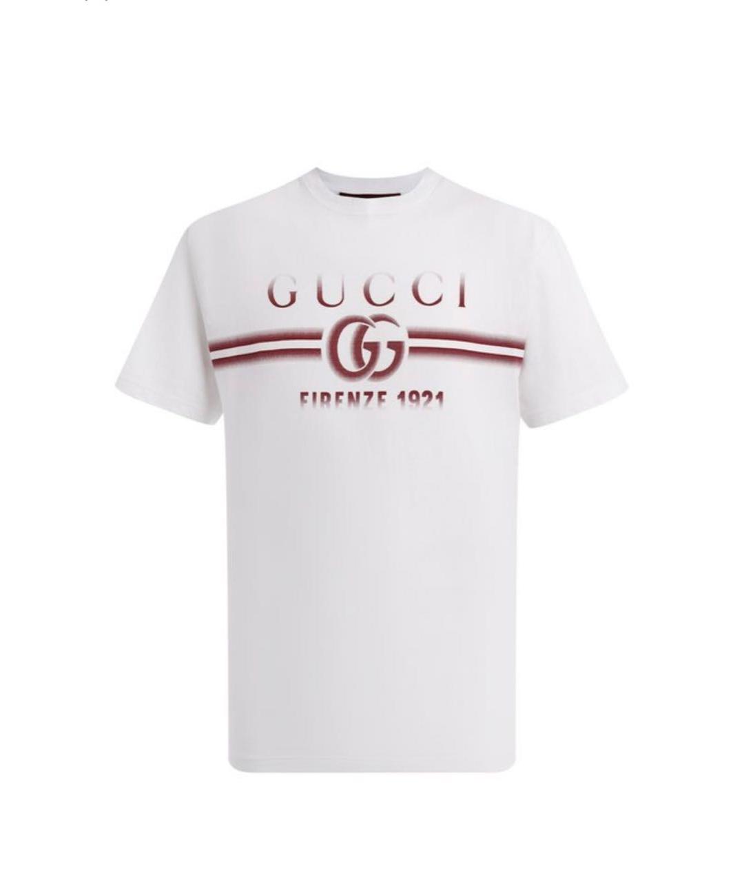 GUCCI Белая футболка, фото 1
