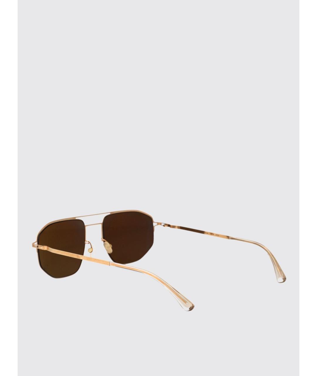 MYKITA Золотые металлические солнцезащитные очки, фото 3