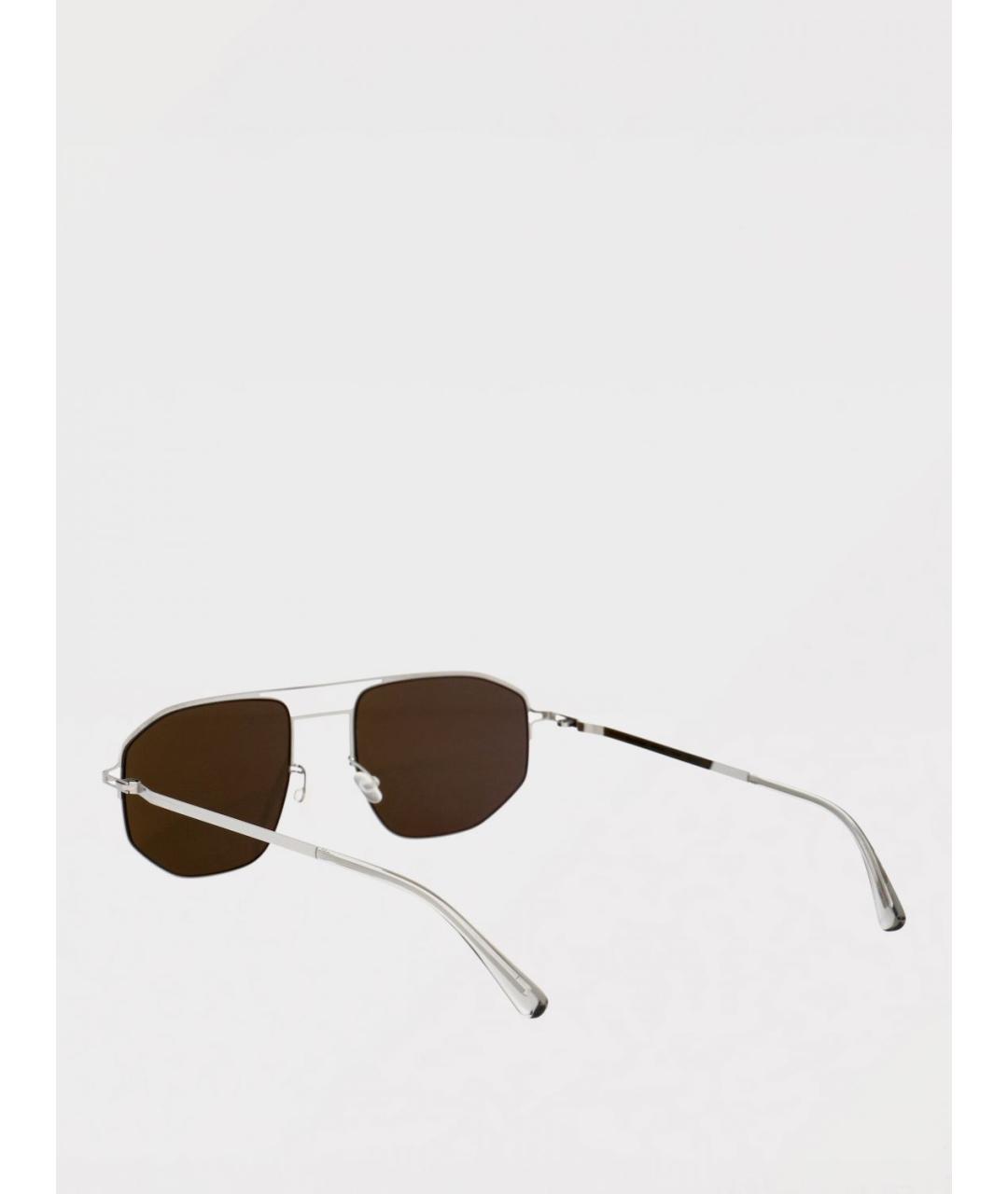 MYKITA Серебряные металлические солнцезащитные очки, фото 3
