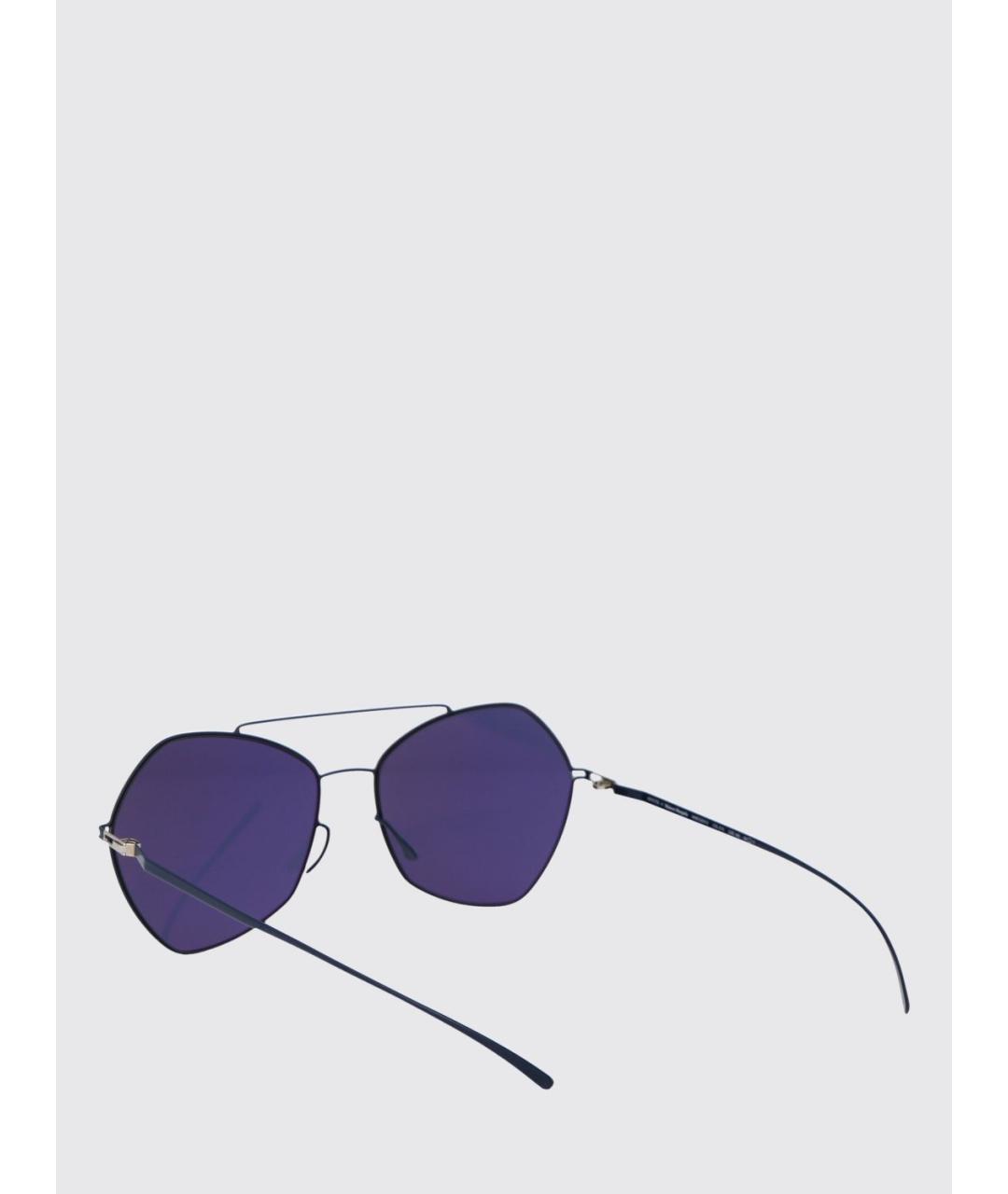 MYKITA Синие металлические солнцезащитные очки, фото 3