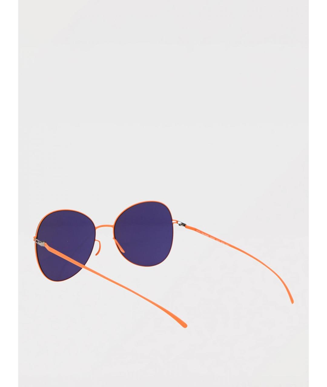 MYKITA Оранжевое металлические солнцезащитные очки, фото 3