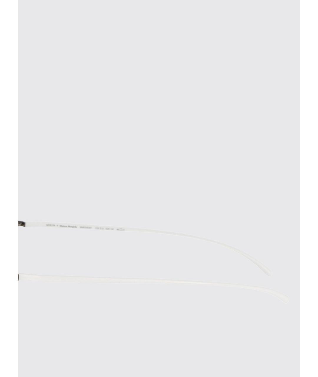 MYKITA Белые металлические солнцезащитные очки, фото 4