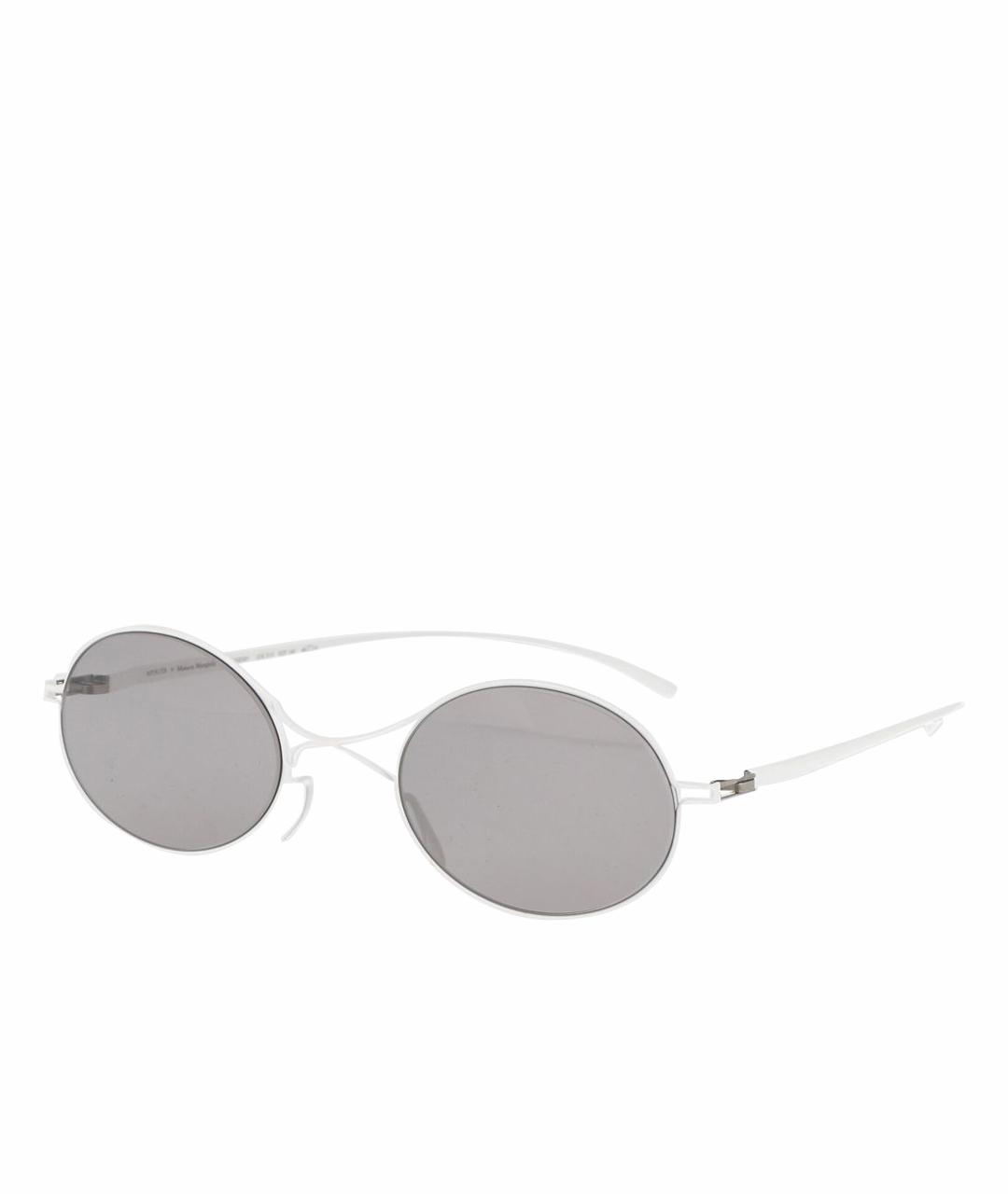 MYKITA Белые металлические солнцезащитные очки, фото 1
