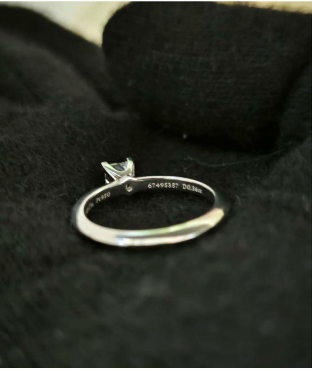 TIFFANY&CO Серебряное платиновое кольцо, фото 2