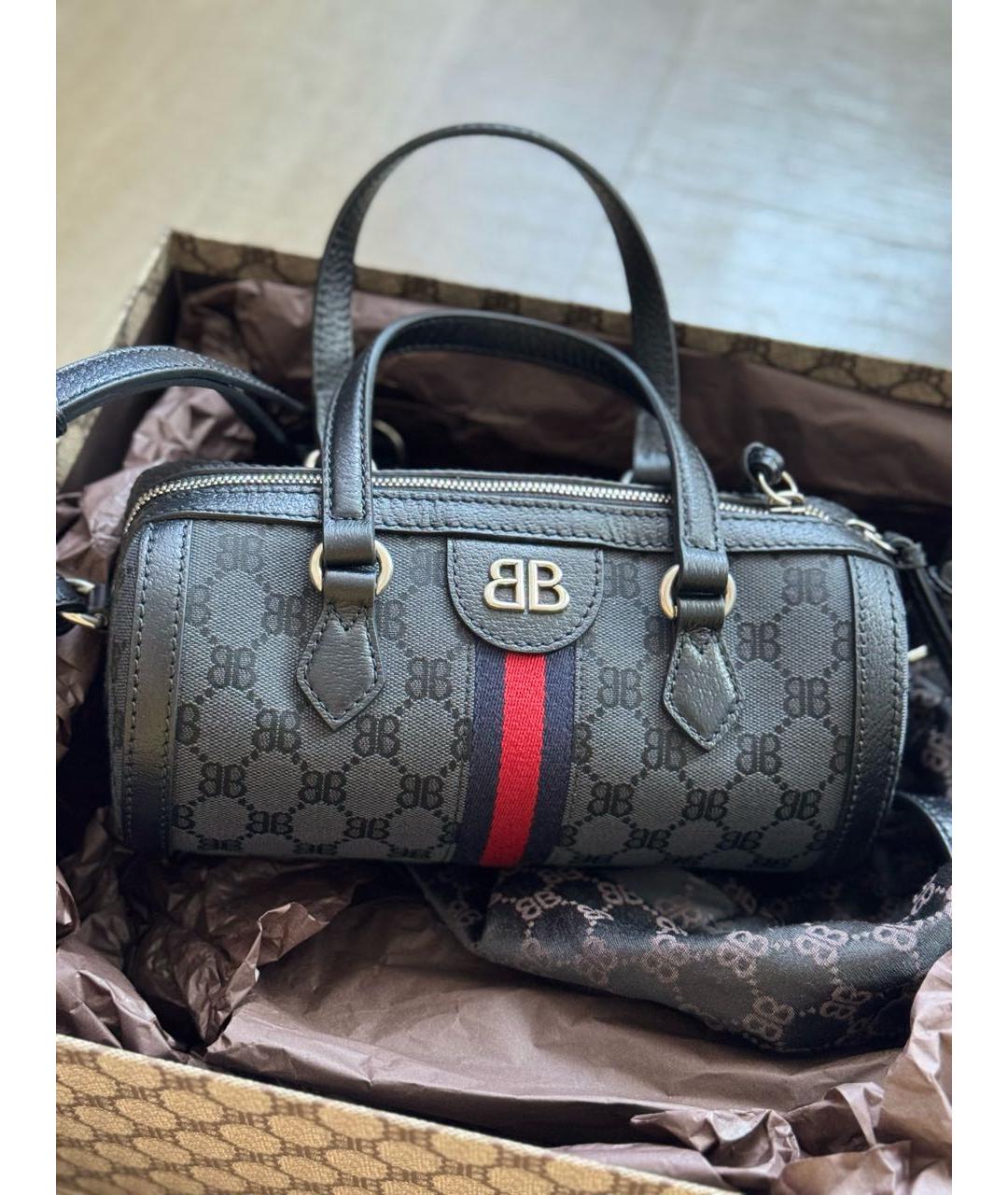 BALENCIAGA Черная сумка с короткими ручками, фото 2