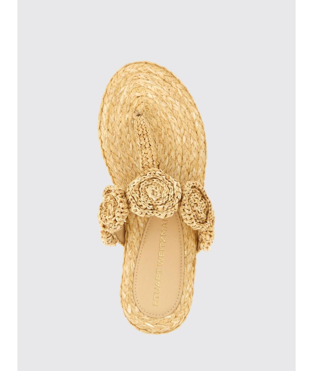 STUART WEITZMAN Бежевые сандалии, фото 4