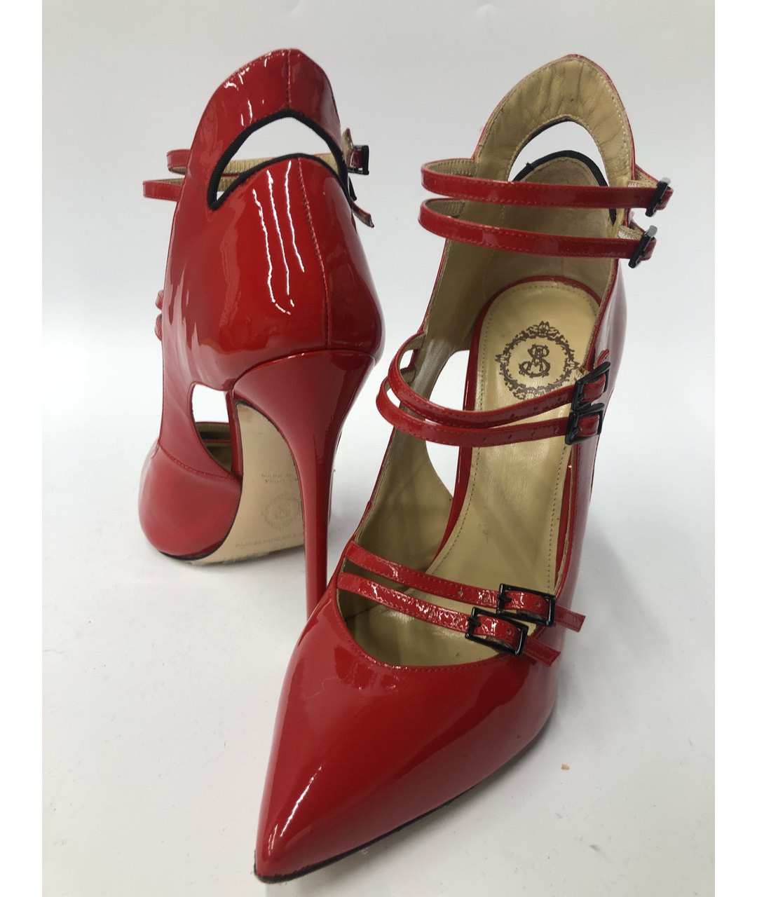 ALEKSANDER SIRADEKIAN Красные туфли из лакированной кожи, фото 5