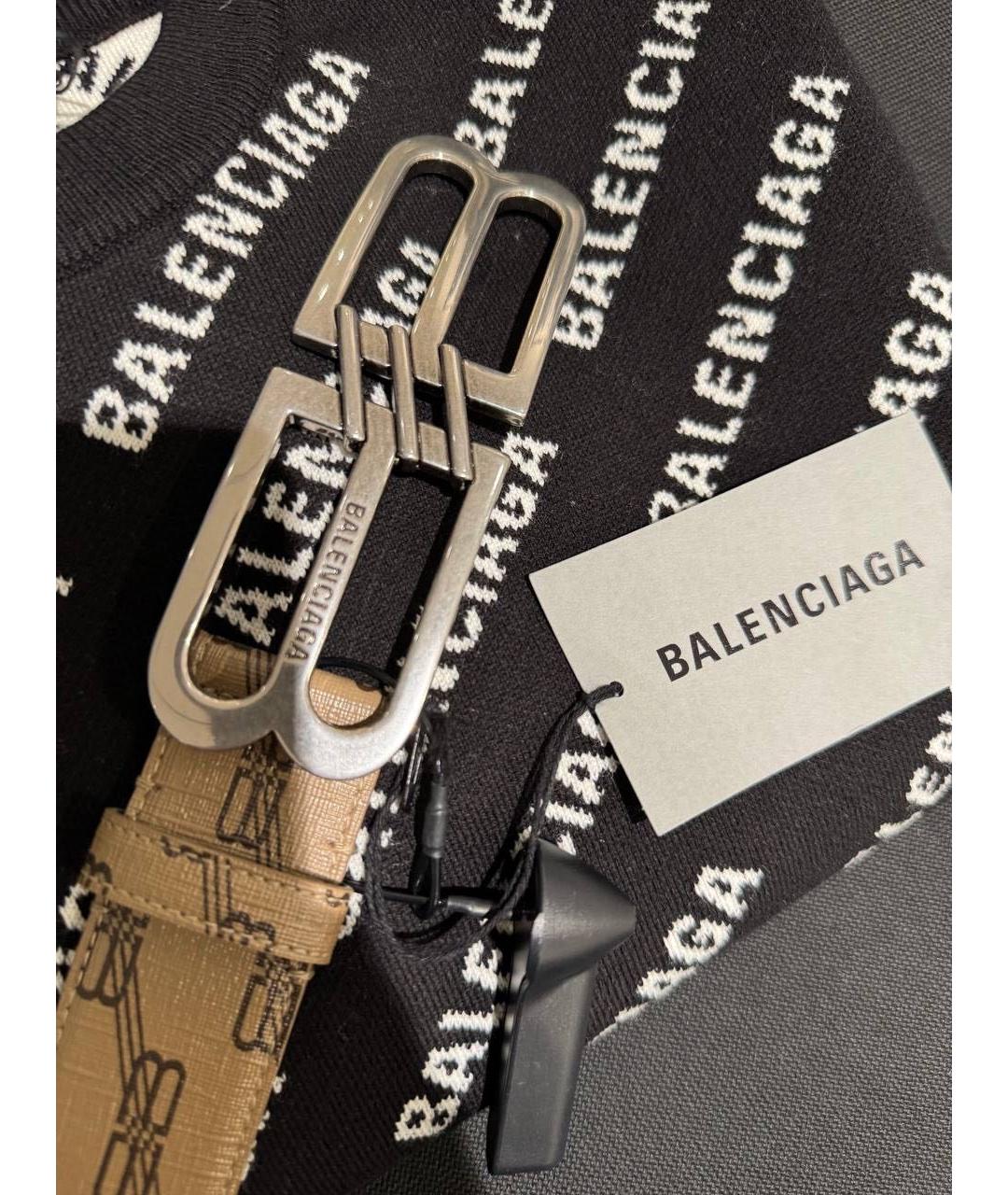 BALENCIAGA Бежевый ремень, фото 3