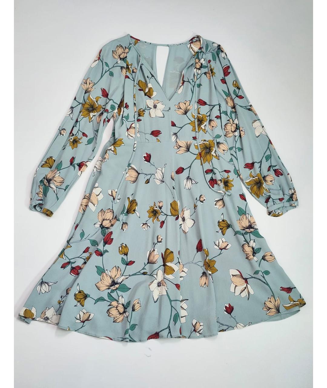 WEEKEND MAX MARA Голубое вискозное коктейльное платье, фото 7