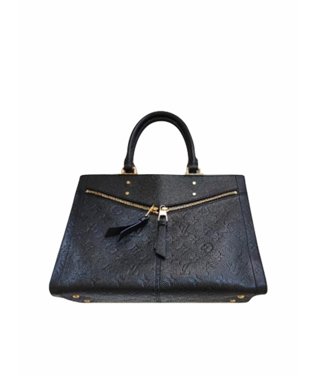 LOUIS VUITTON Темно-синяя кожаная сумка тоут, фото 1