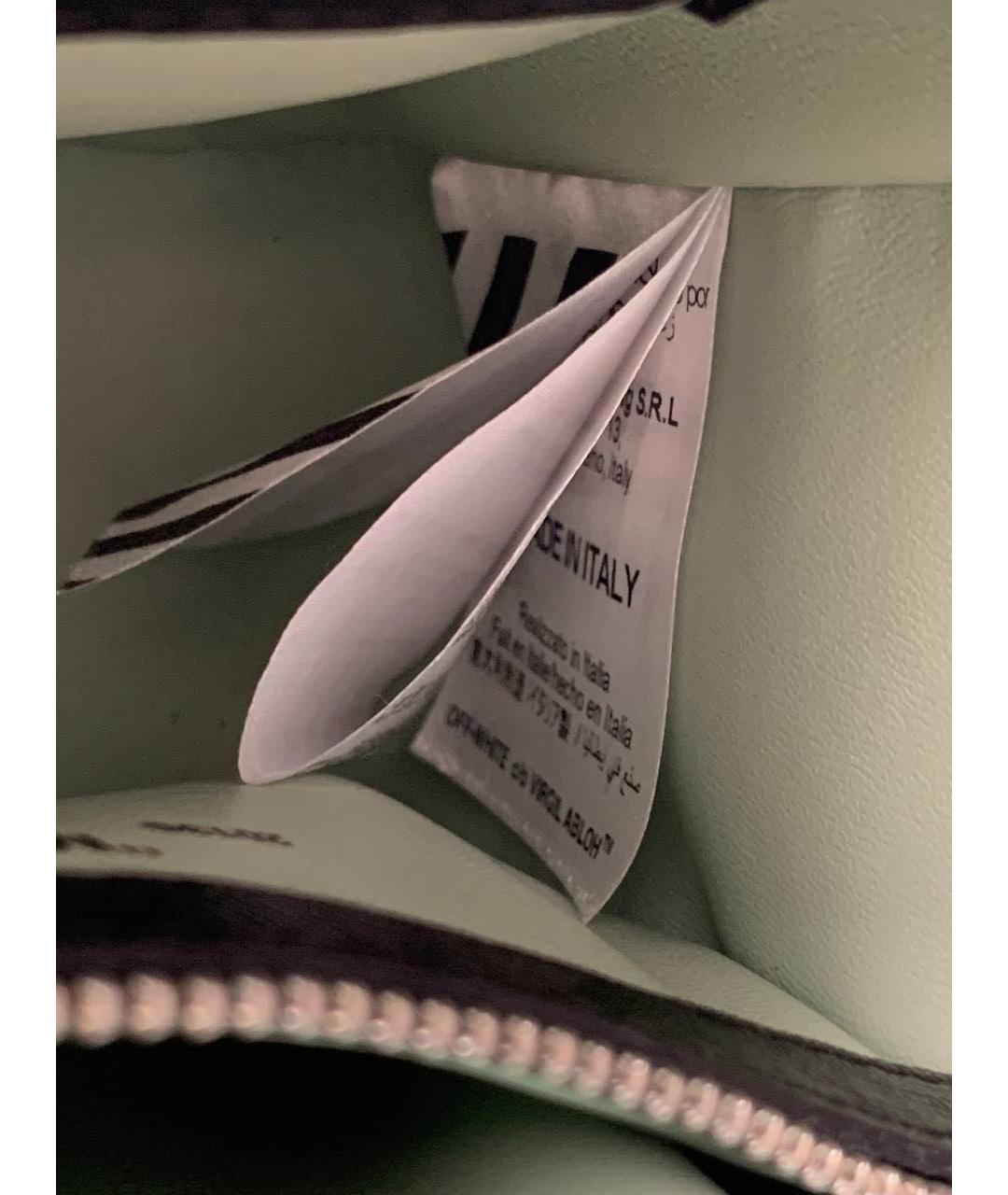 OFF-WHITE Черная кожаная сумка через плечо, фото 6