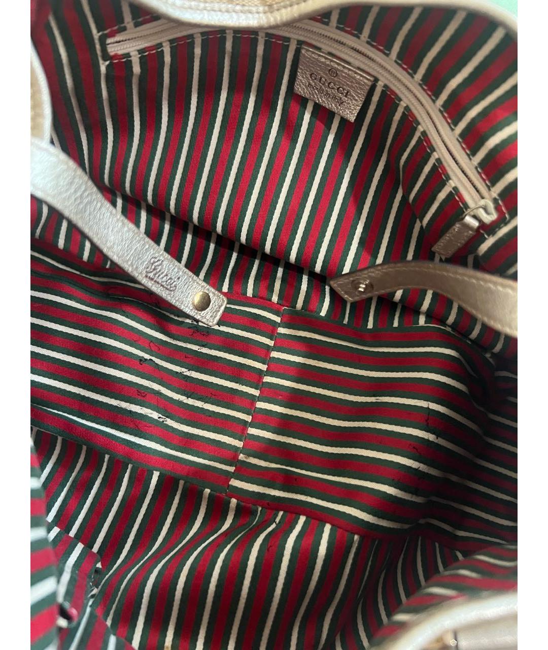 GUCCI Бежевая сумка тоут, фото 4