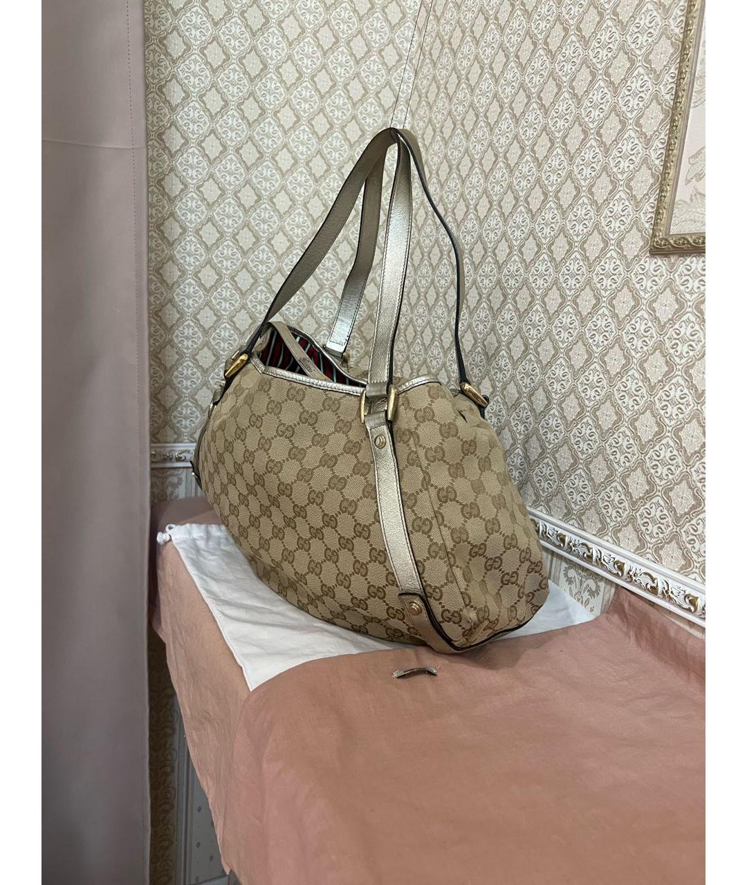 GUCCI Бежевая сумка тоут, фото 2