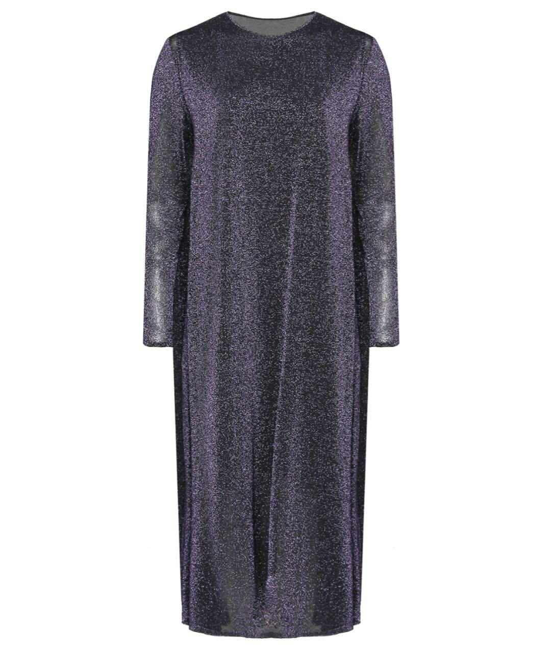 MAX MARA Фиолетовое вискозное вечернее платье, фото 7