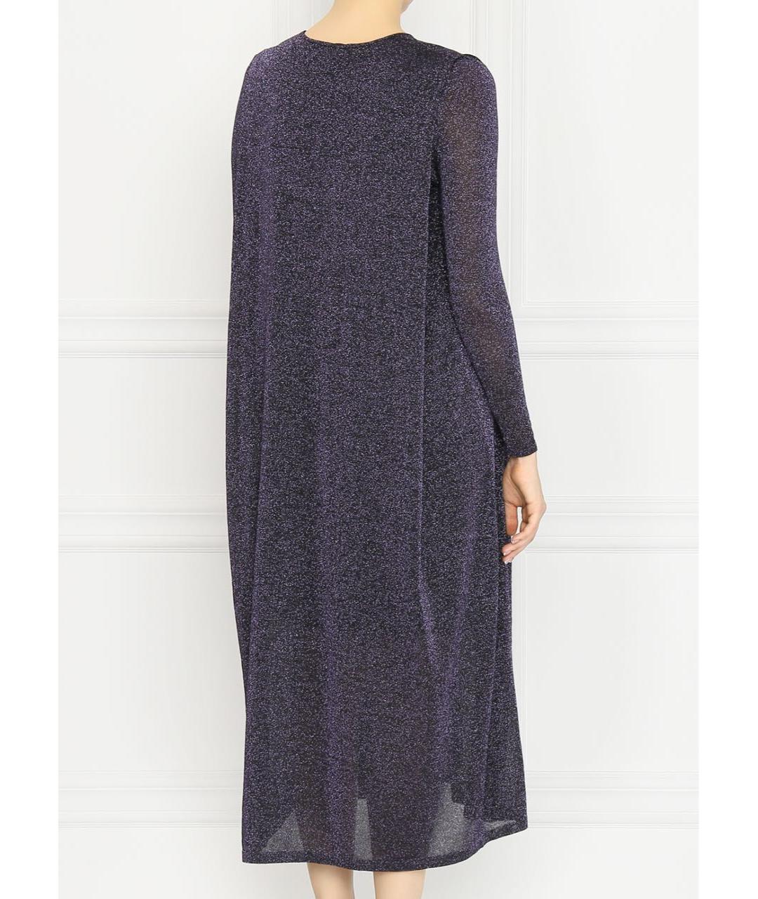 MAX MARA Фиолетовое вискозное вечернее платье, фото 2