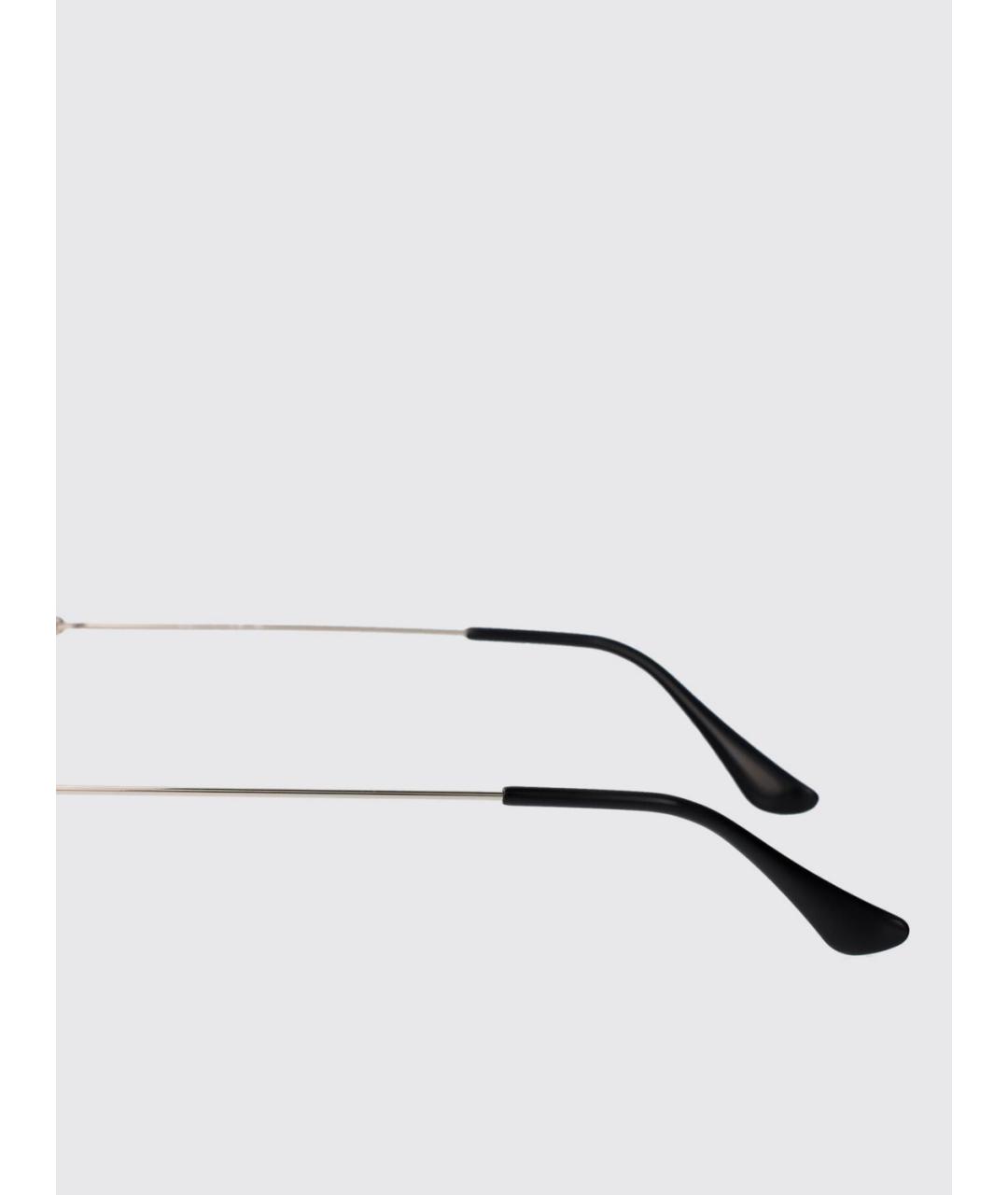 RAY BAN Серебряные металлические солнцезащитные очки, фото 4