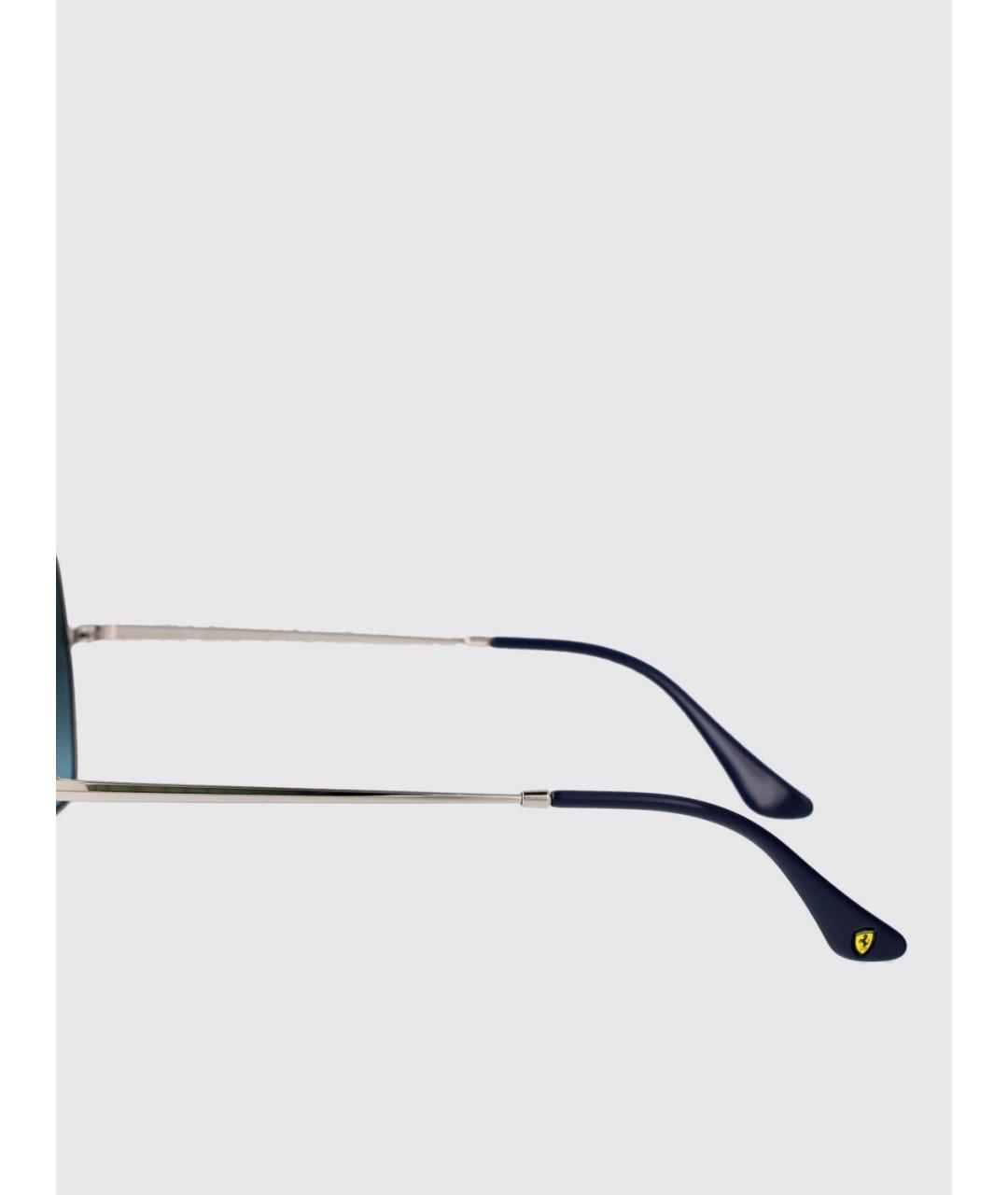 RAY BAN Серебряные металлические солнцезащитные очки, фото 4