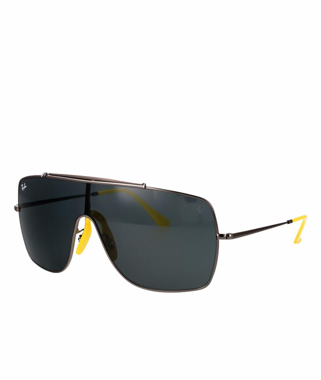 RAY BAN Серые металлические солнцезащитные очки, фото 1