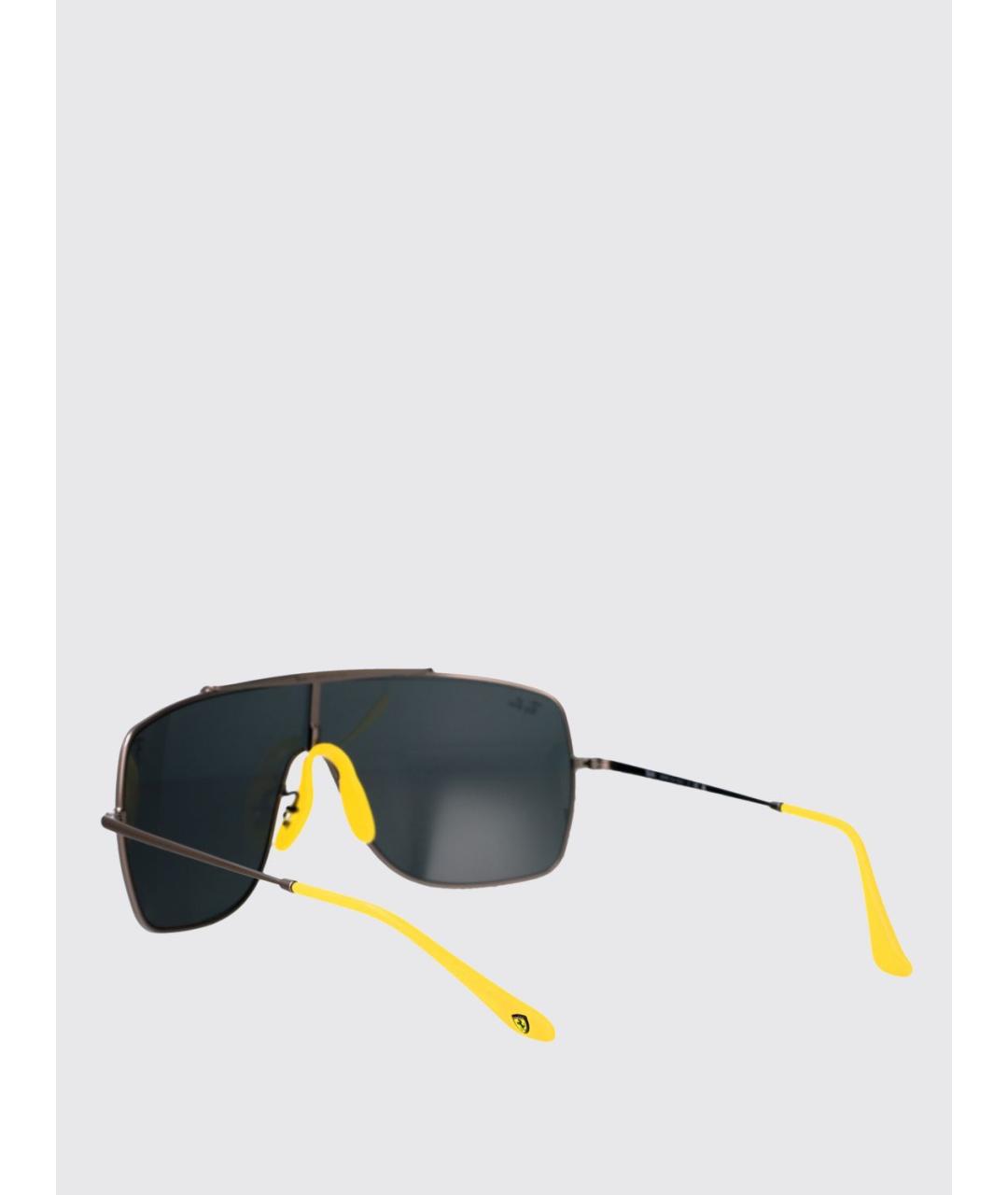 RAY BAN Серые металлические солнцезащитные очки, фото 3