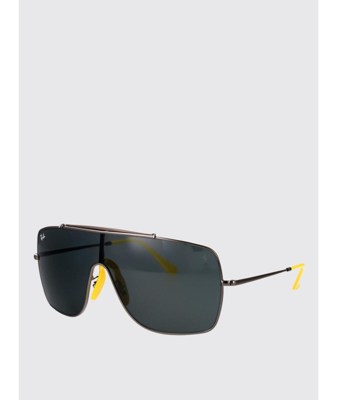 RAY BAN Серые металлические солнцезащитные очки, фото 5