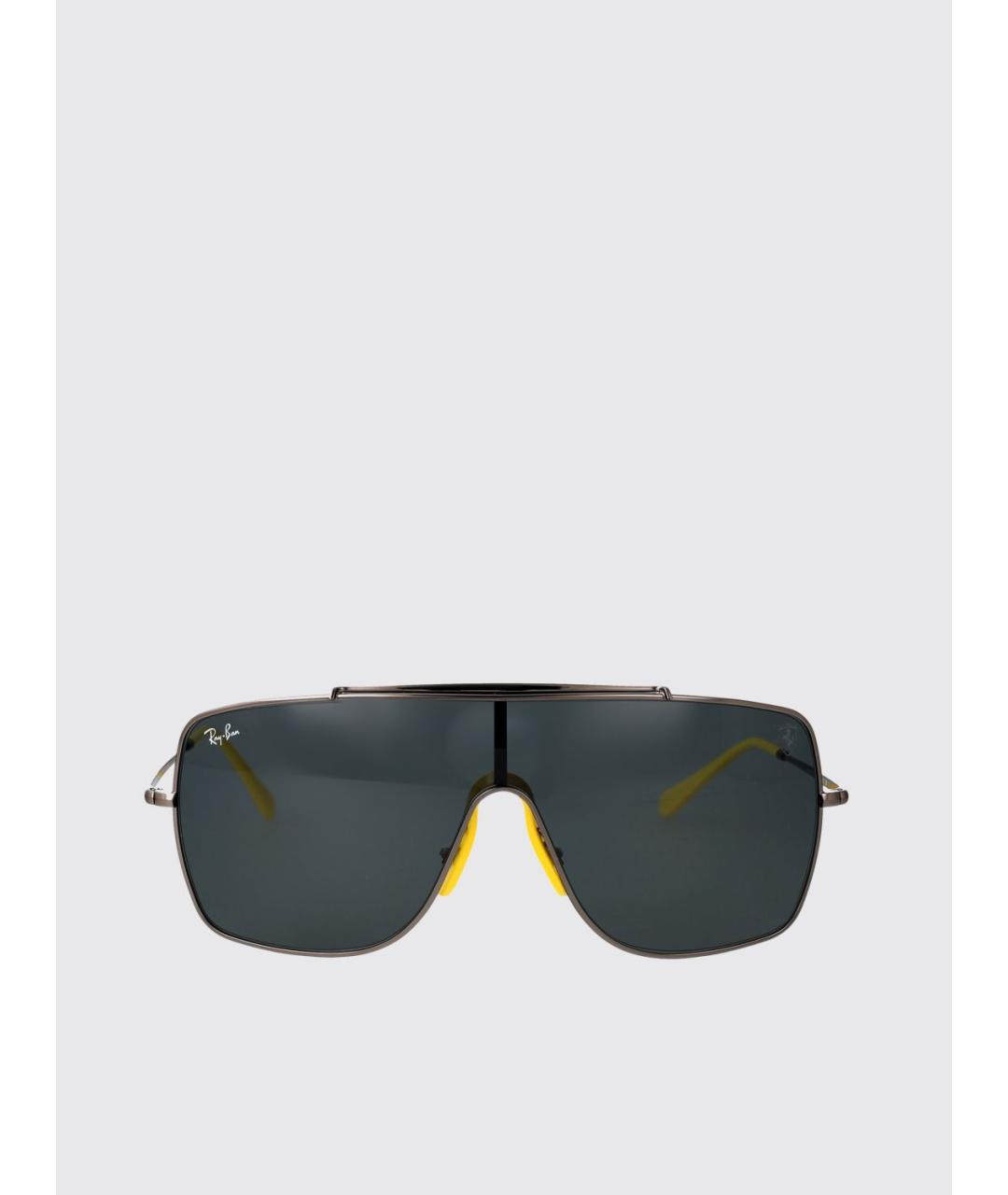 RAY BAN Серые металлические солнцезащитные очки, фото 2