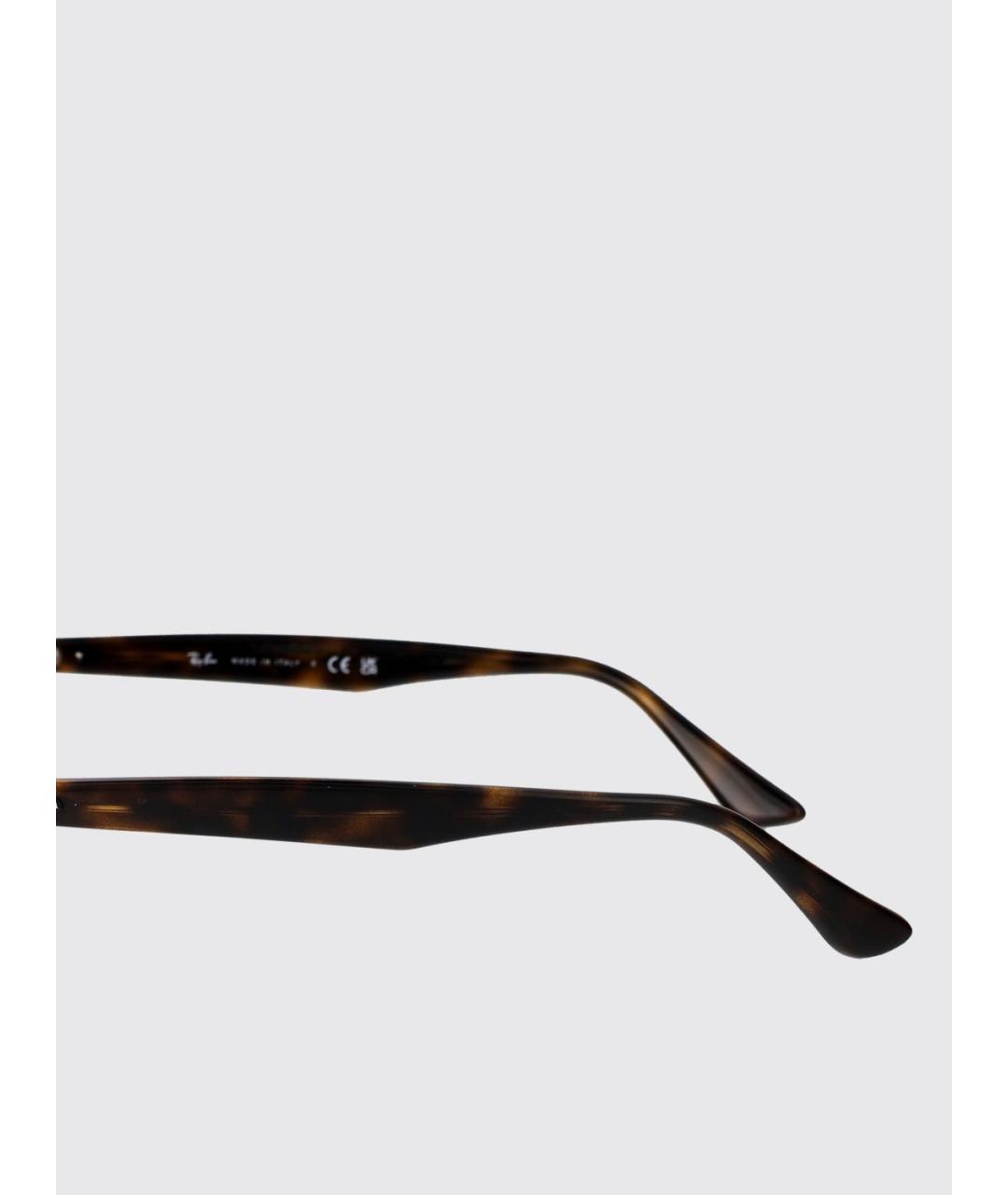 RAY BAN Коричневые солнцезащитные очки, фото 4