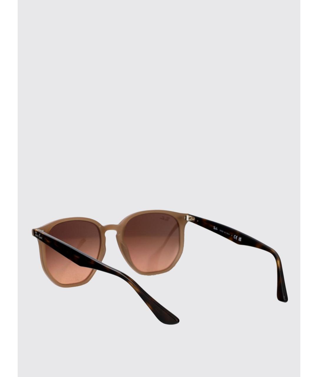 RAY BAN Коричневые солнцезащитные очки, фото 3