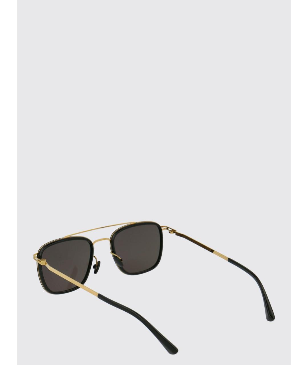 MYKITA Золотые металлические солнцезащитные очки, фото 3