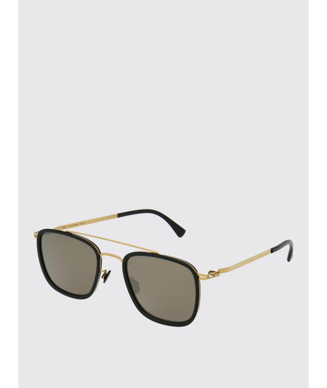 MYKITA Золотые металлические солнцезащитные очки, фото 5
