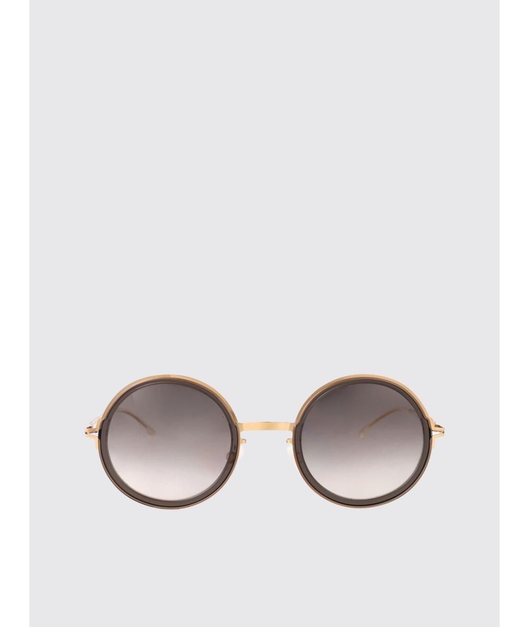 MYKITA Золотые металлические солнцезащитные очки, фото 2