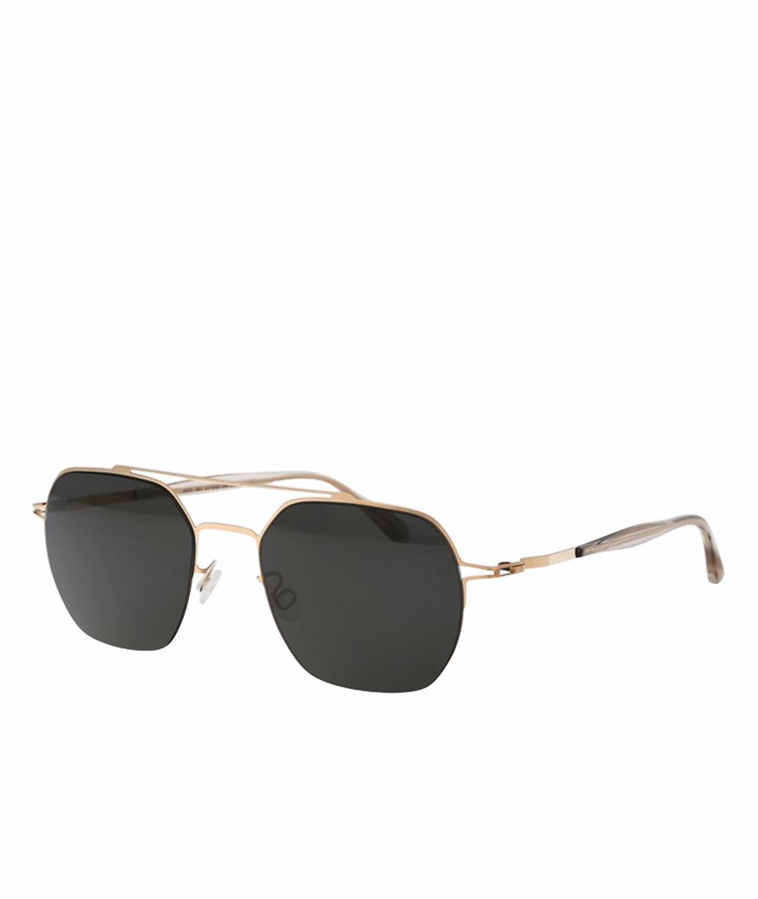 MYKITA Золотые металлические солнцезащитные очки, фото 1