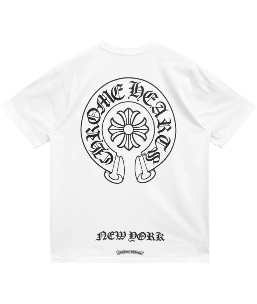 CHROME HEARTS Белая хлопковая футболка, фото 2
