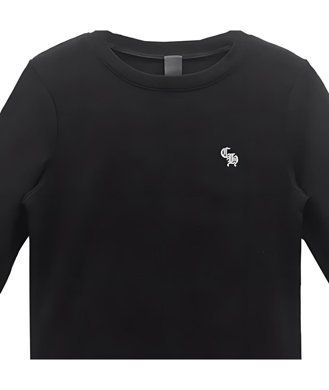CHROME HEARTS Черная хлопковая футболка, фото 3