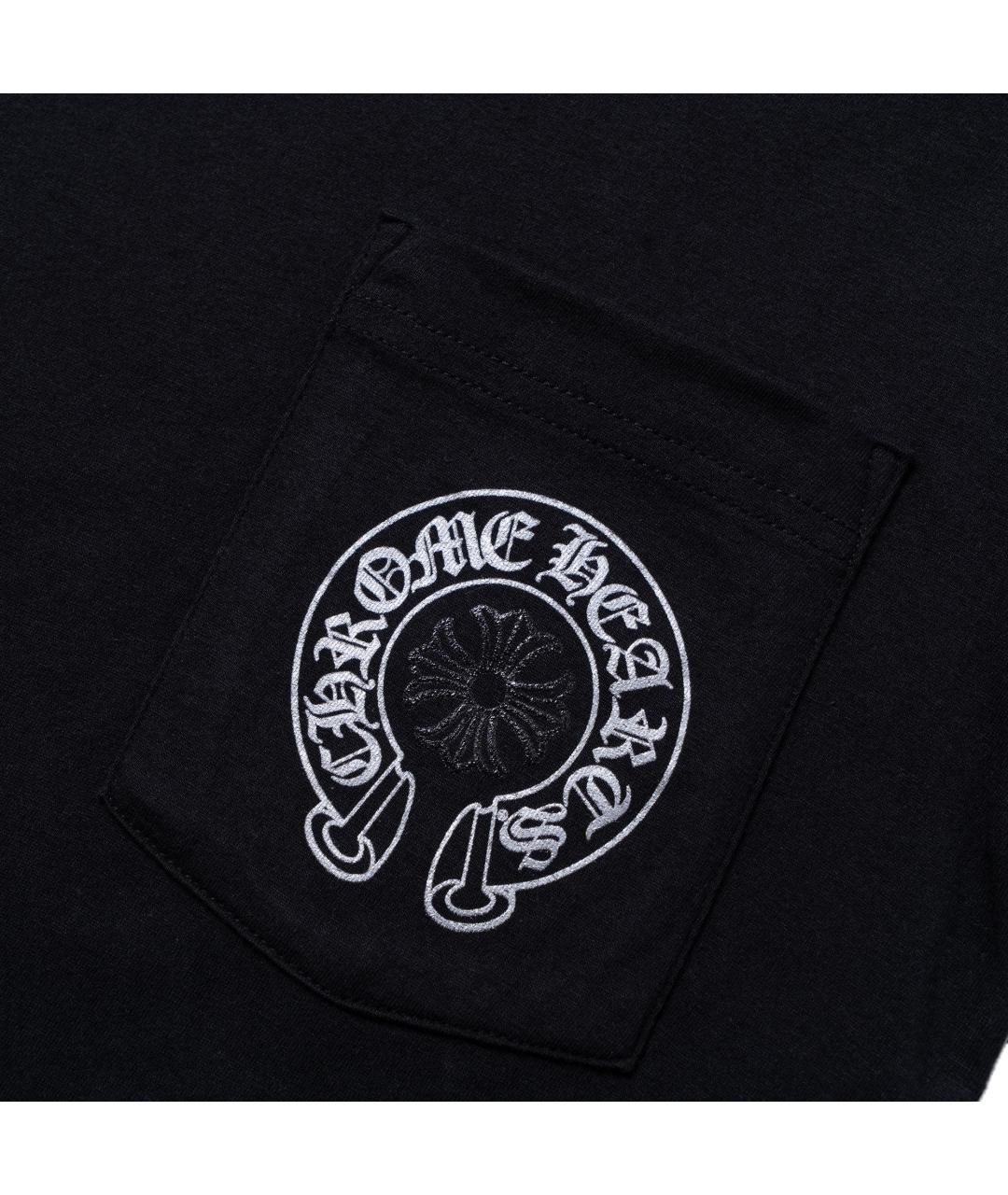CHROME HEARTS Черная хлопковая футболка, фото 5