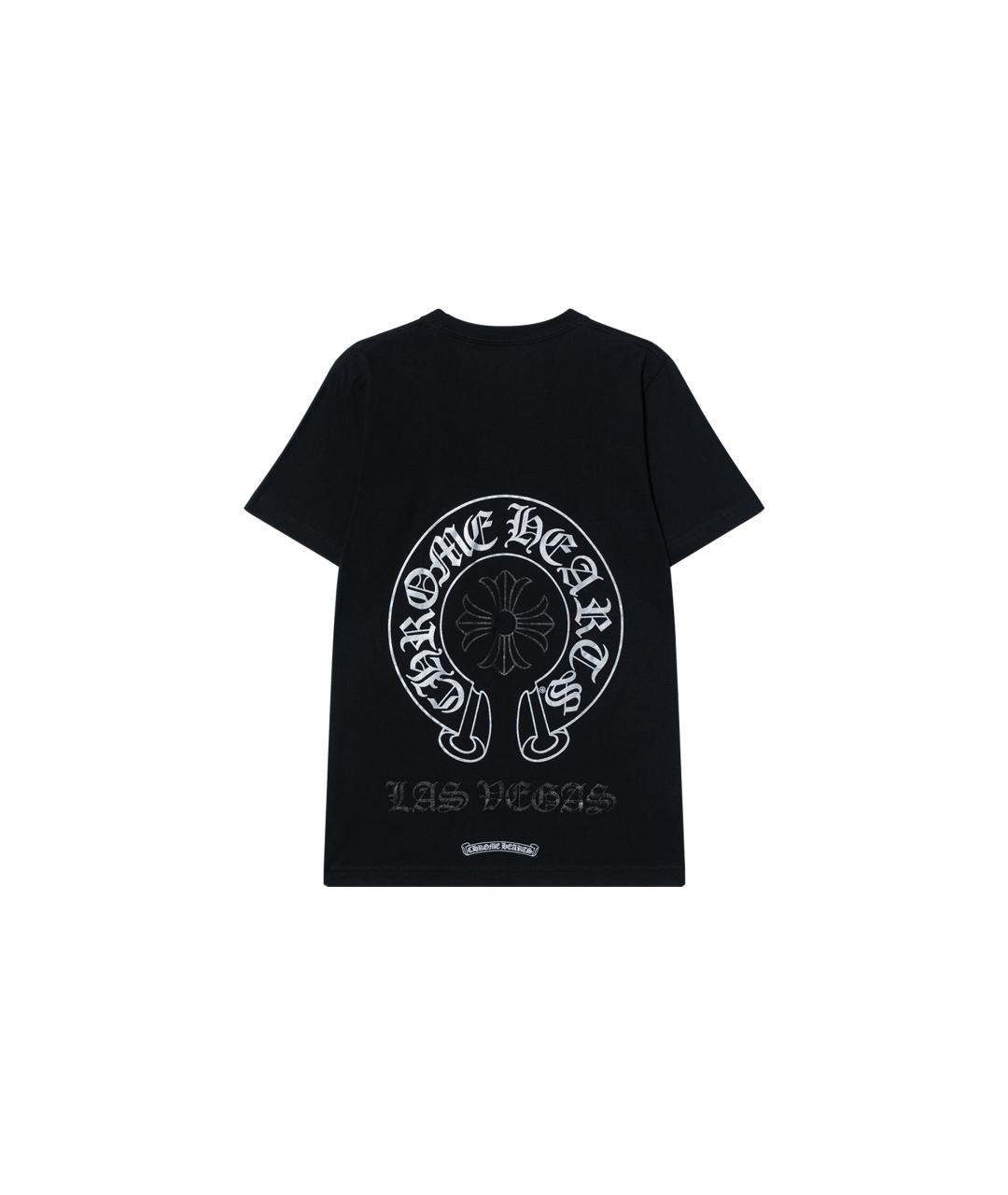 CHROME HEARTS Черная хлопковая футболка, фото 2