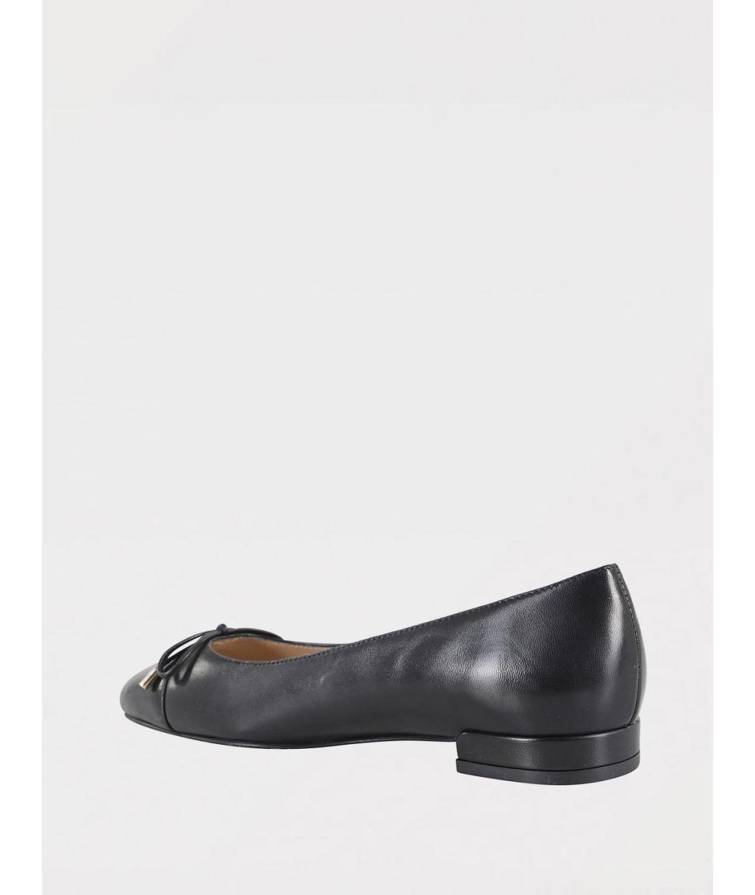 STUART WEITZMAN Черные кожаные балетки, фото 3