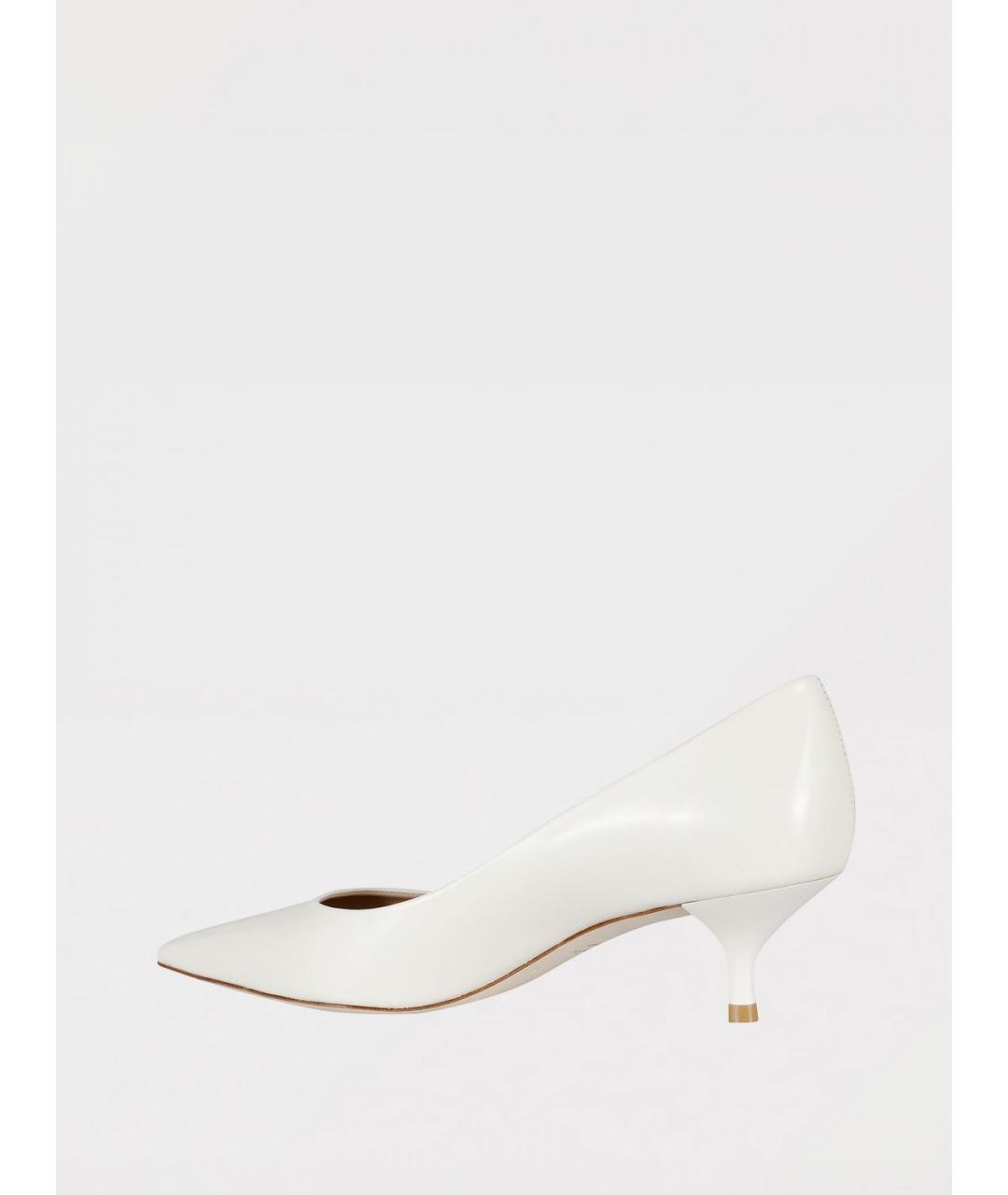 STUART WEITZMAN Белые кожаные туфли, фото 3